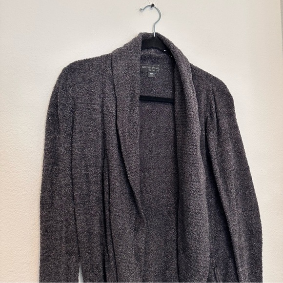 Barefoot Dreams CozyChic Lite Circle Cardigan Charcoal Gray Size XS/S Women's - Picture 3 of 8